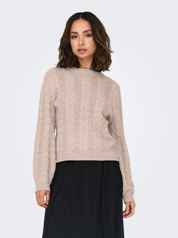 Pull-over 'ONLRUBINA' ONLY en beige : devant