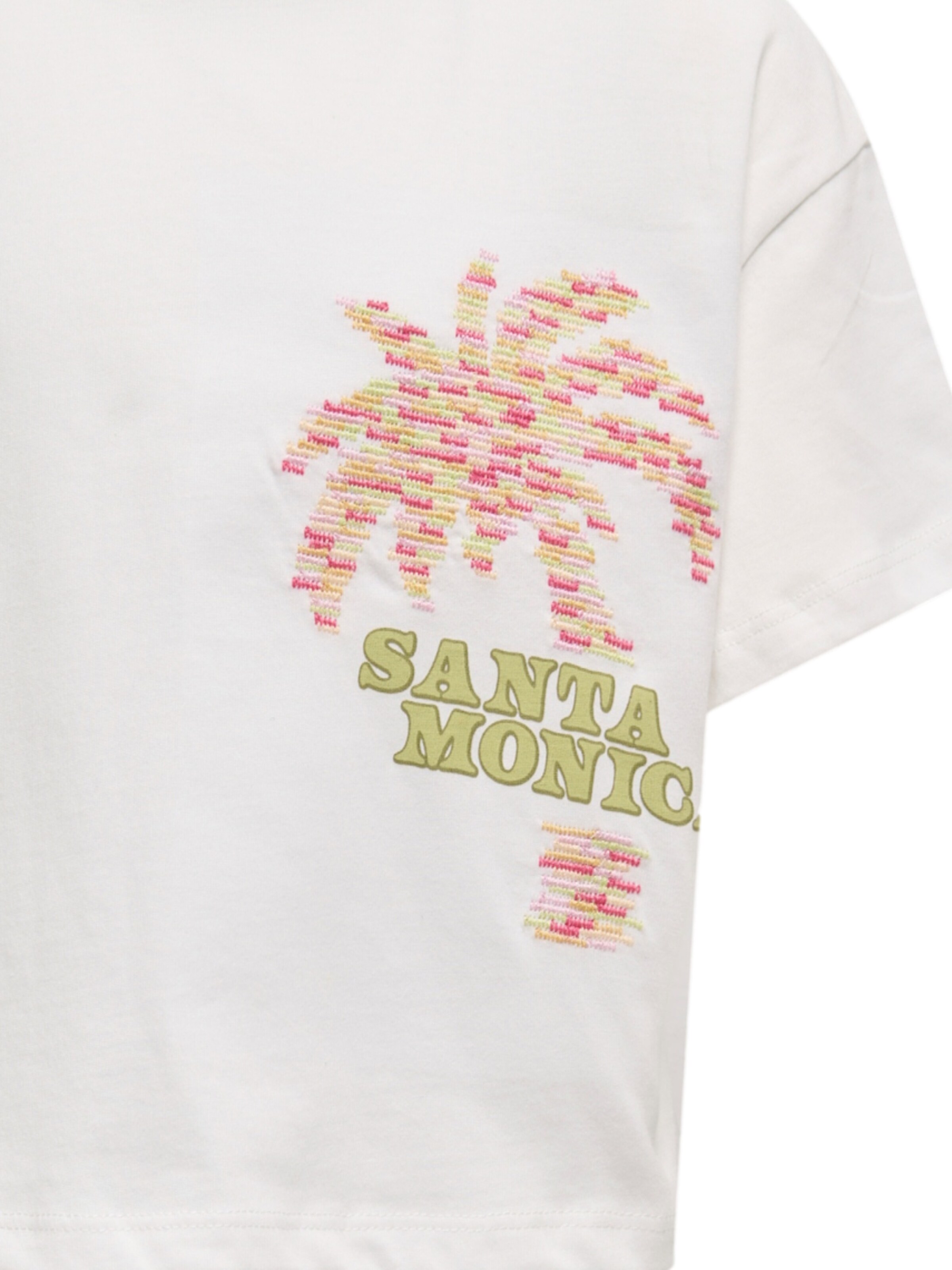 T-Shirt 'Loise Life' ONLY GIRLS en blanc