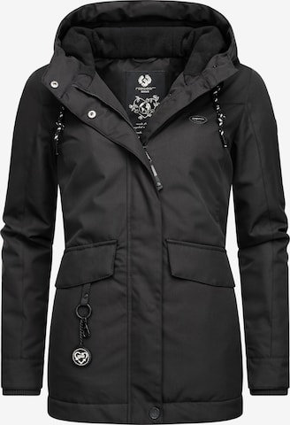 Veste fonctionnelle 'Jazmin' Ragwear en noir : devant