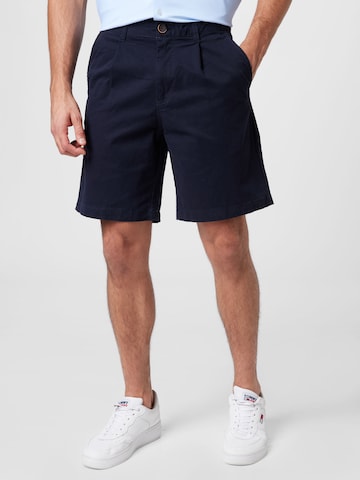 regular Pantaloni con pieghe 'JAN' di anerkjendt in blu: frontale