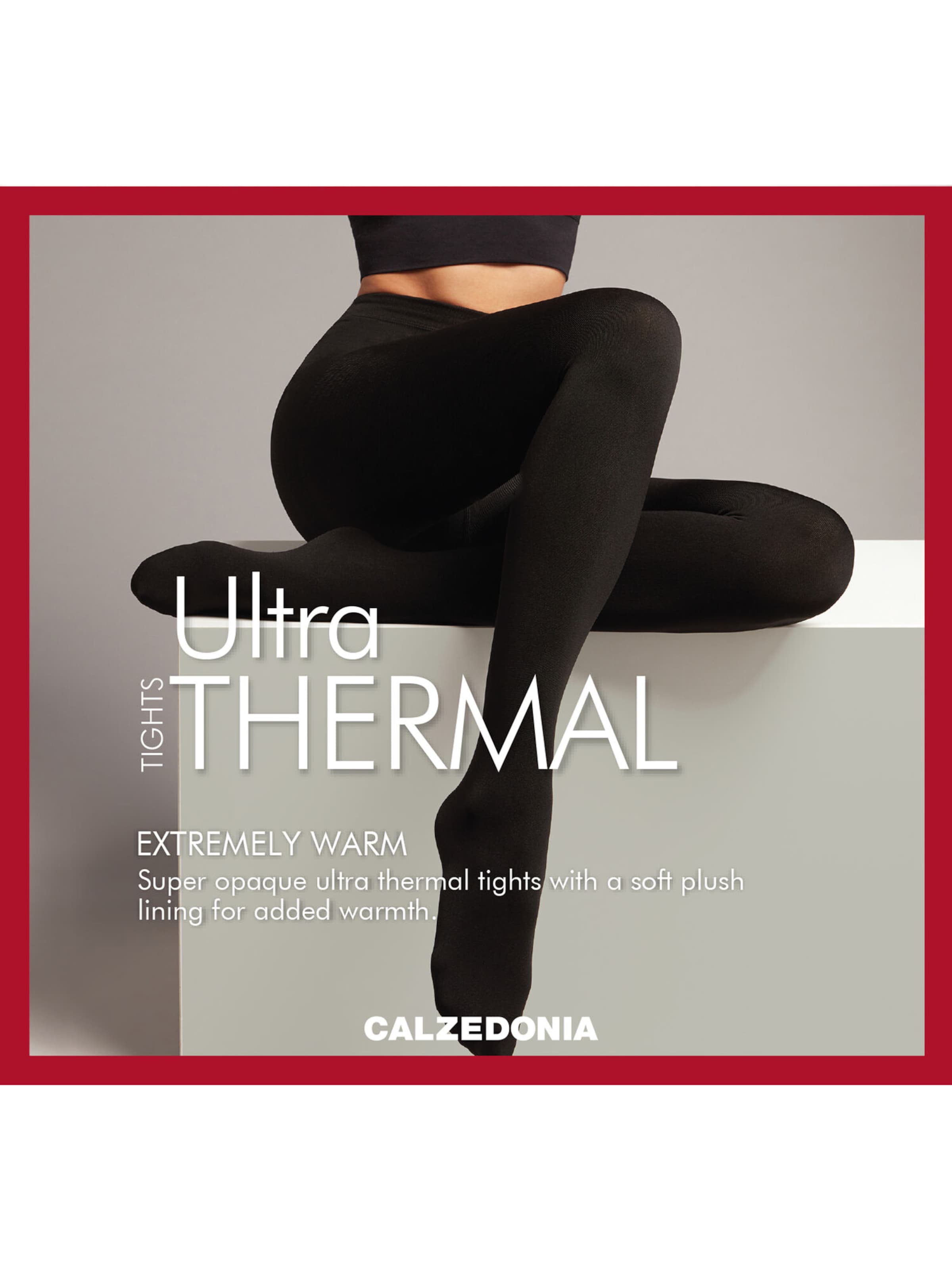 CALZEDONIA Strumpfhose 'THERMO' in Schwarz