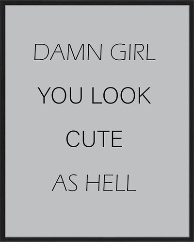 Liv Corday Bild  'Damn Girl' in schwarz, Produktansicht