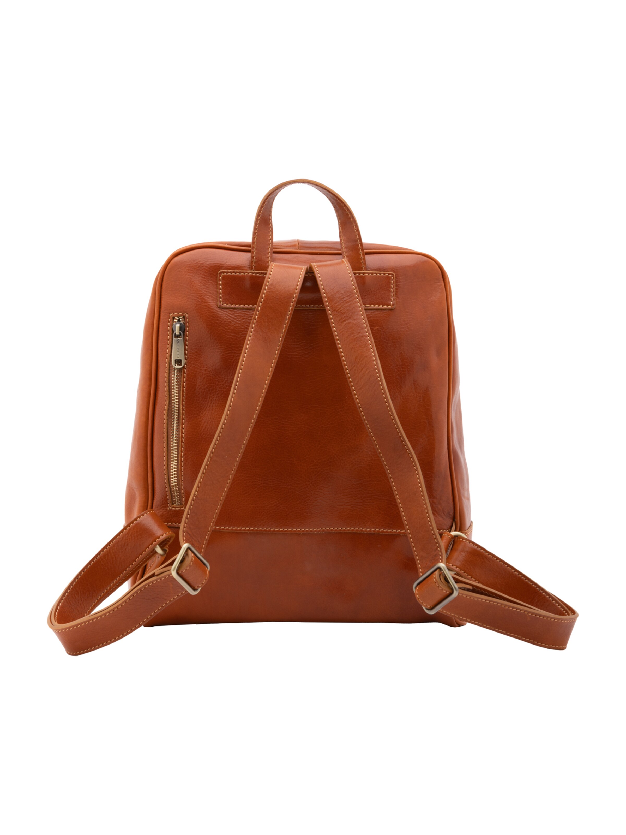 Borsa a spalla 'Zaino Silvanae Vera Pelle - Donna Chiusura Zip Tracolla Regolabile' di I Fratelli in beige