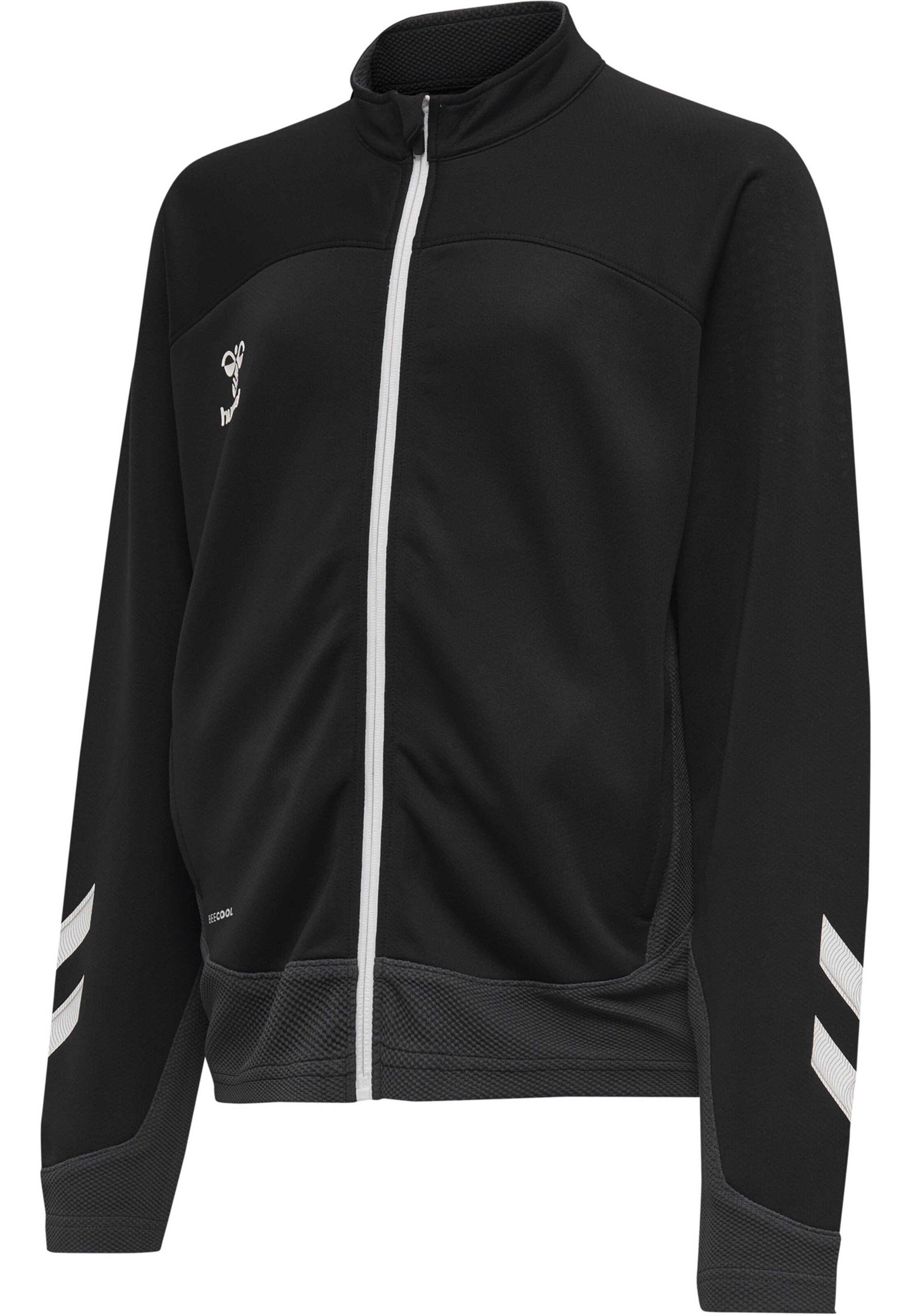 Veste de survêtement 'Lead Poly' Hummel en noir