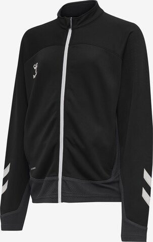 Hummel Sportsweatjacke 'Lead Poly' in Schwarz