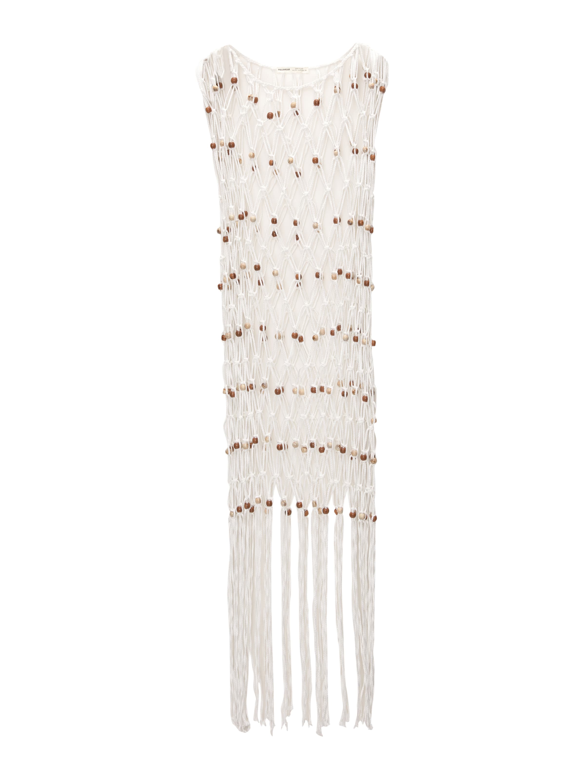 Pull&Bear Sukienka plażowa w kolorze biały: przód