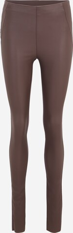 Skinny Leggings 'BELLE' de la OBJECT Tall pe maro: față