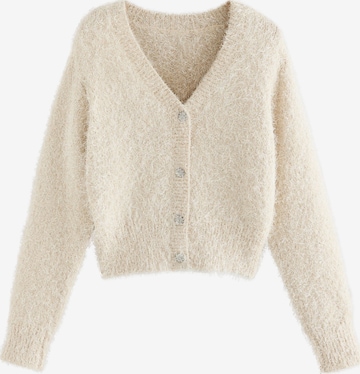 Next Strickjacke in Beige: Vorderseite