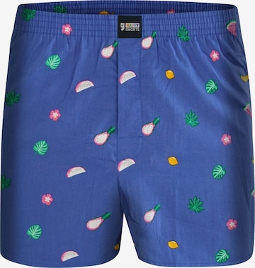 Boxers ' Fruits ' Happy Shorts en bleu : devant