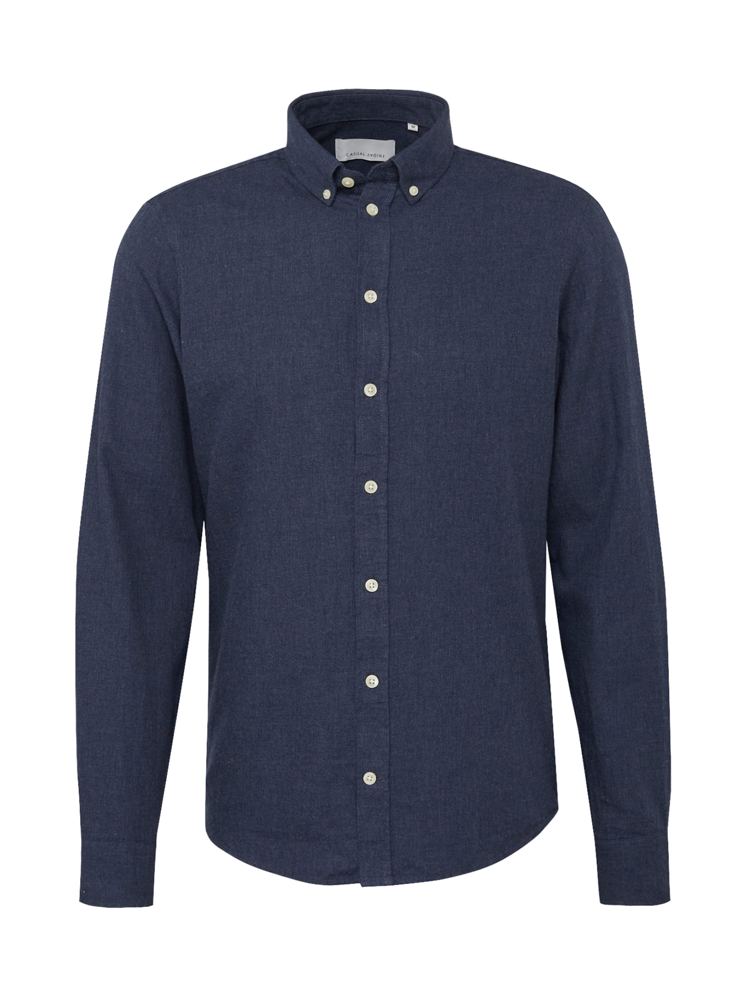 Casual Friday Slim fit Button Up Shirt 'Anton' in Blue: front