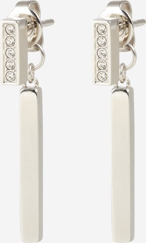 Boucles d'oreilles BOSS Black en argent : devant