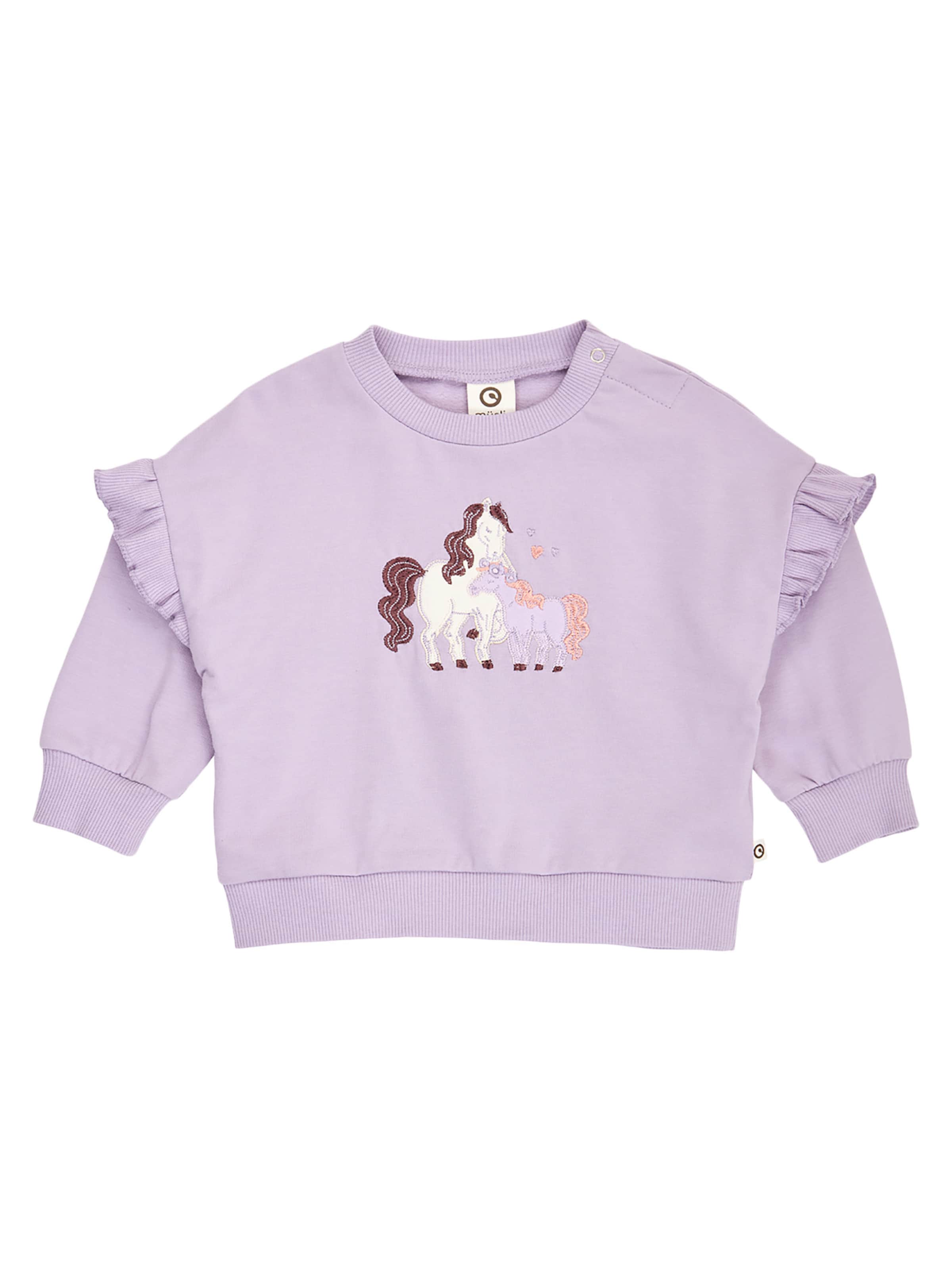 Müsli by GREEN COTTON - Sweatshirt em roxo: frente
