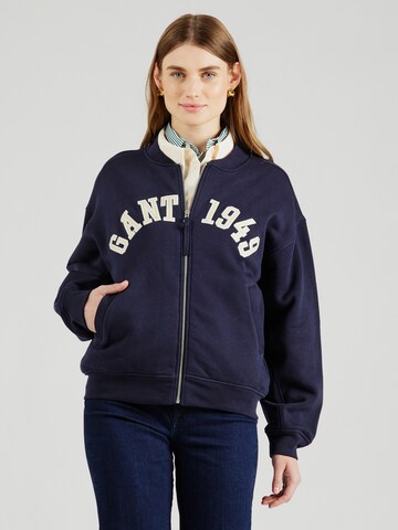 GANT Sweatjacke '1949' in Blau: Vorderseite