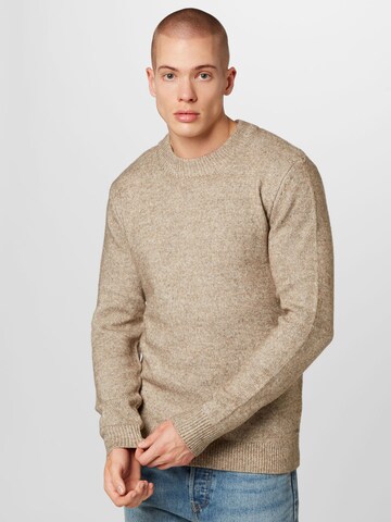 TOM TAILOR Sweater in Beige: front