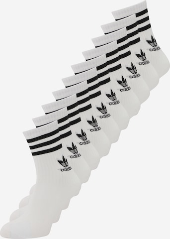 Șosete de la ADIDAS ORIGINALS pe alb: față