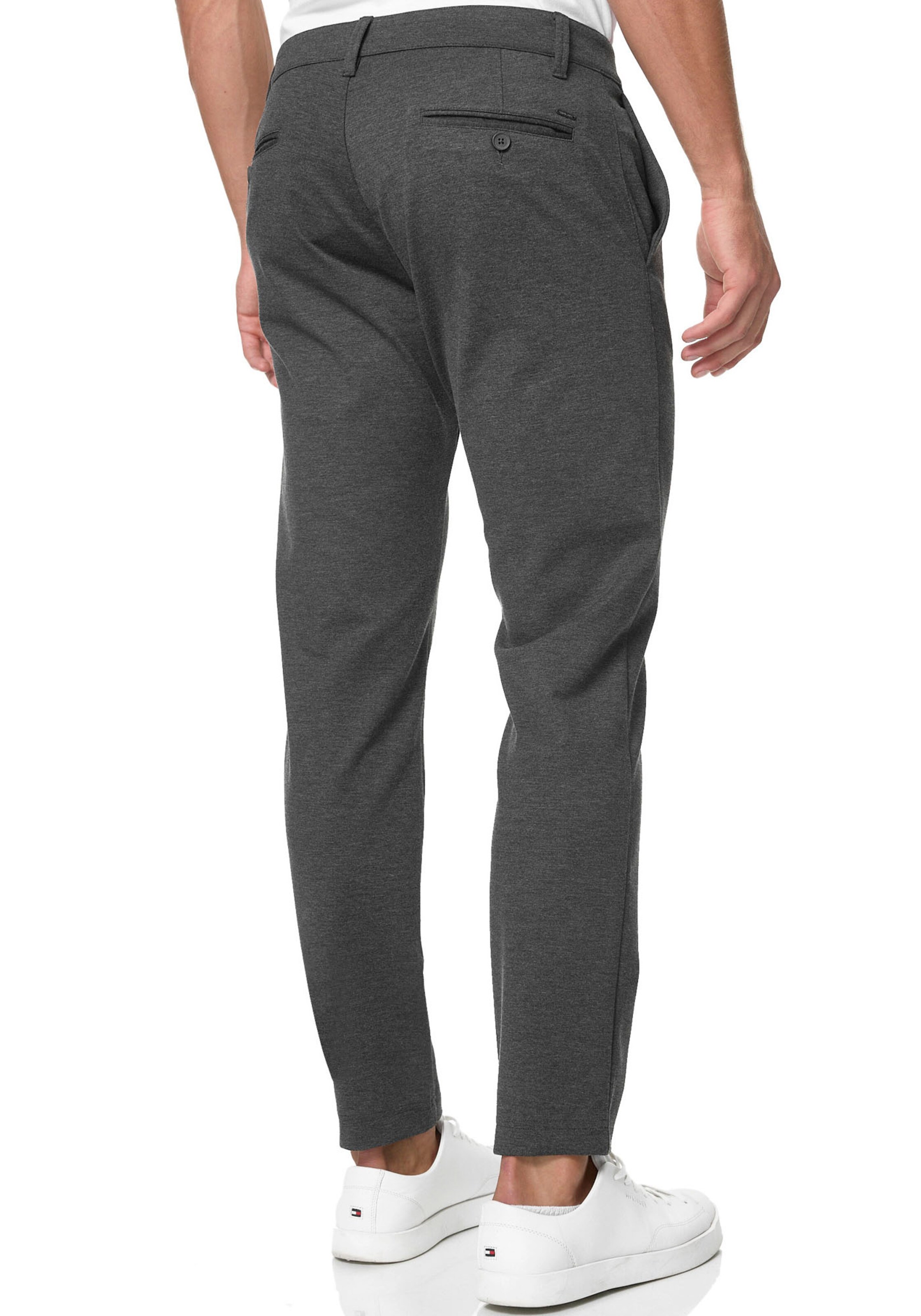 INDICODE JEANS Regular Chino Pants in Grey