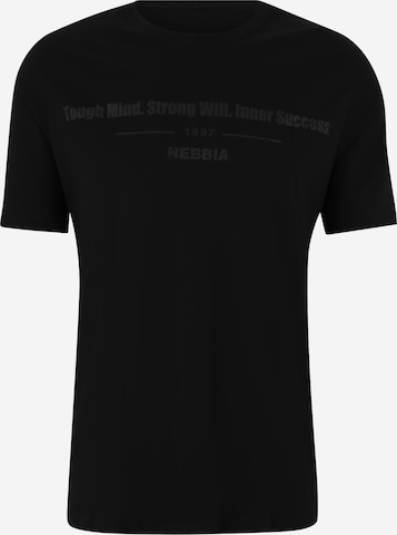 Maglia funzionale 'FLEXIN'' di NEBBIA in nero: frontale