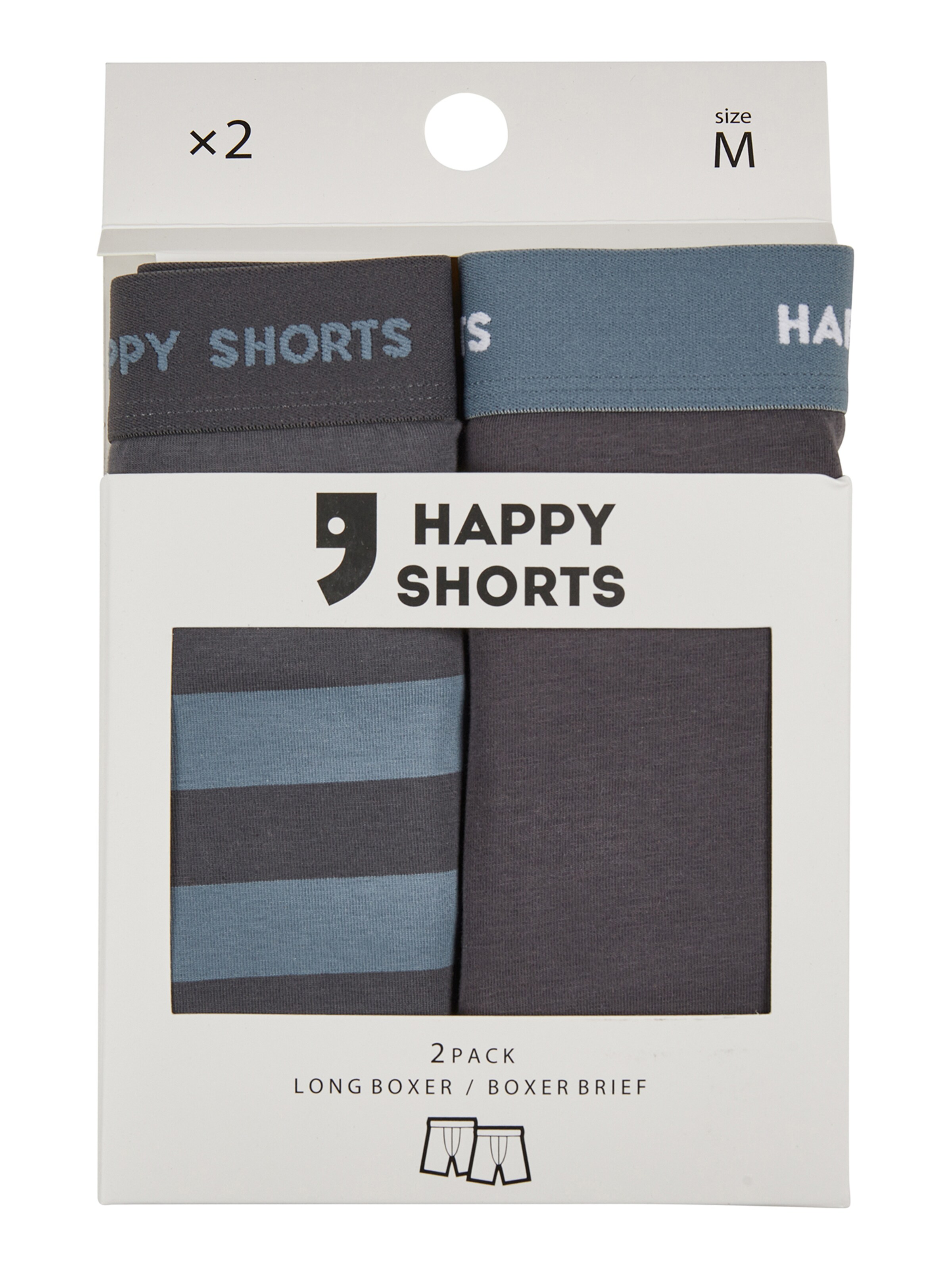 Boxers ' Jersey Boxer Briefs ' Happy Shorts en mélange de couleurs