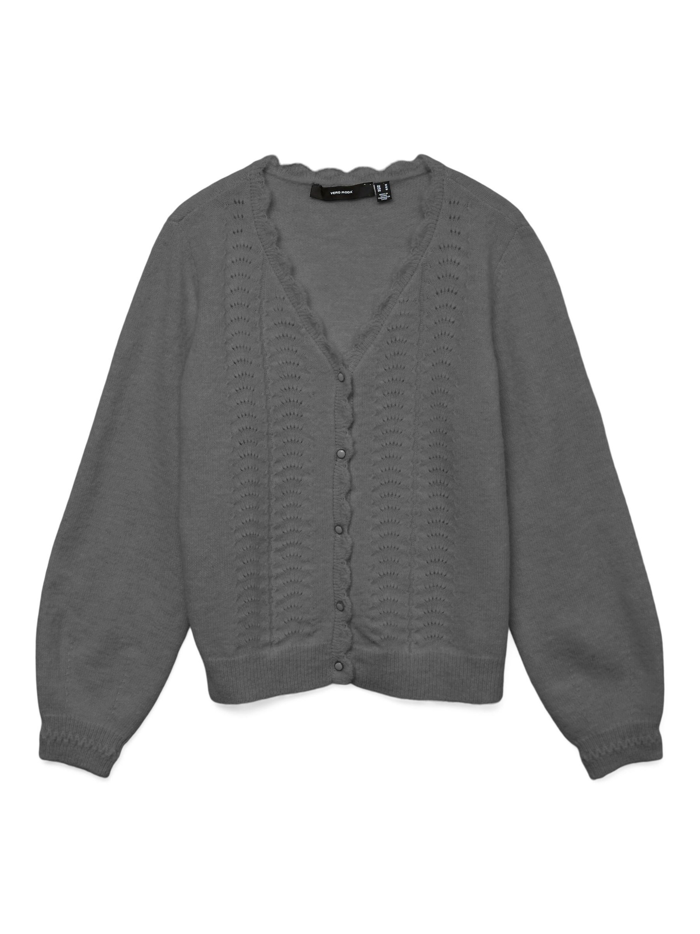 Cardigan 'JOHANNA' VERO MODA en gris : devant
