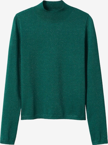 MANGO Пуловер 'SHINYC' в зелено: отпред