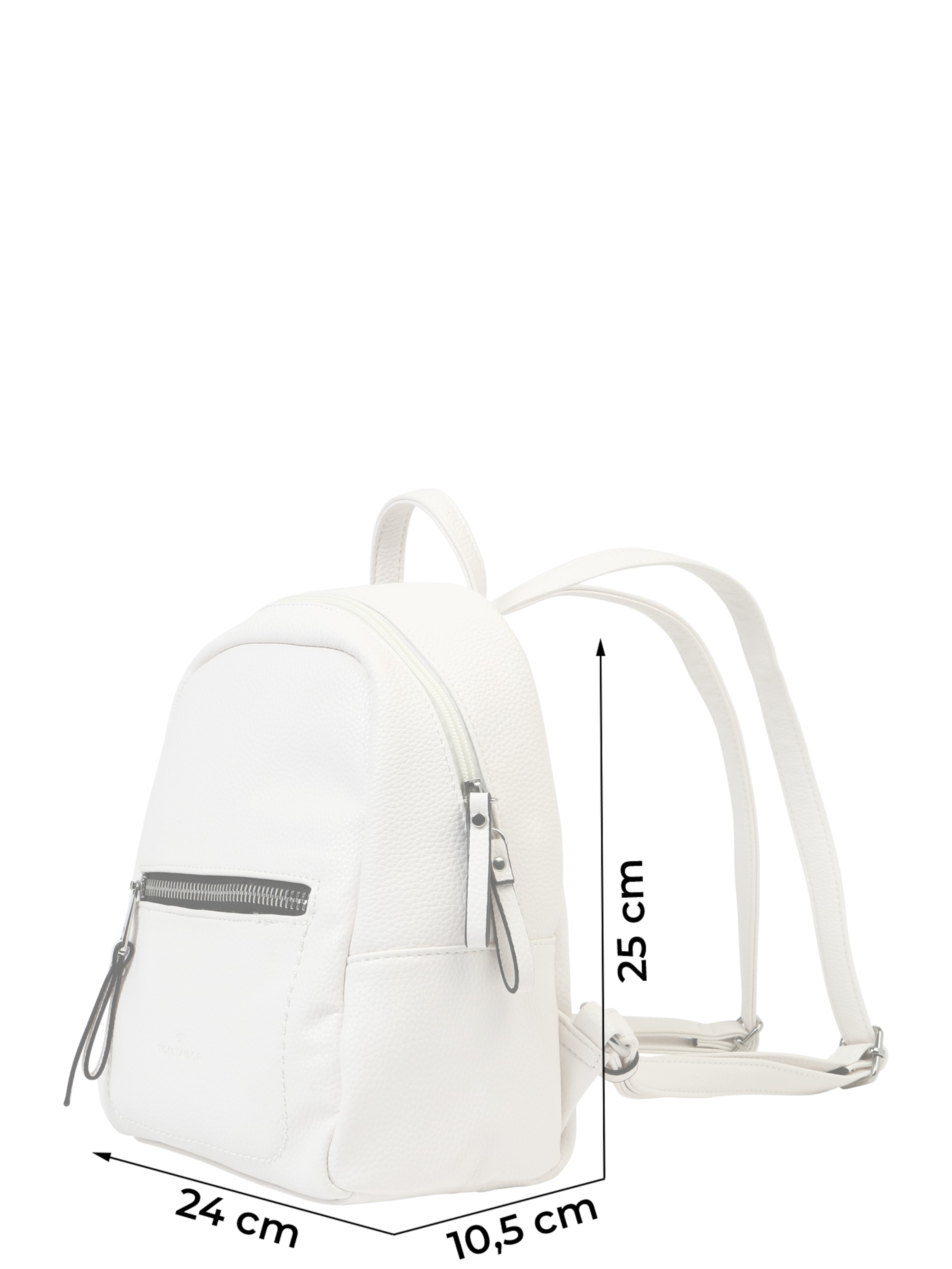 TOM TAILOR Backpack 'Tinna' in White