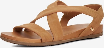 Dune LONDON Sandaal 'Landies' in Beige: voorkant