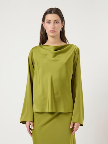 YAS Blouse 'YASPELLA' in Groen: voorkant