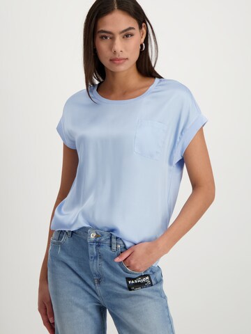 Camicia da donna di monari in blu: frontale