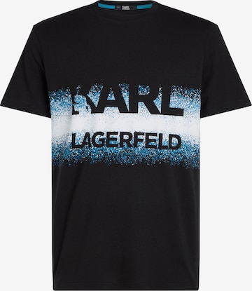 Karl Lagerfeld - Camiseta 'Degrade' en negro: frente