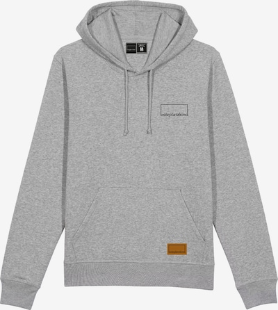 Bolzplatzkind Sweatshirt in braun / graumeliert / schwarz, Produktansicht