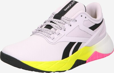 Reebok Sport Sportschuh 'NANOFLEX' in neongelb / pastelllila / pink / schwarz, Produktansicht