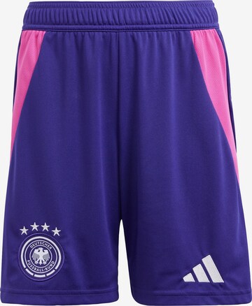 ADIDAS PERFORMANCE Regular Workout Pants 'DFB 24' in Purple: front