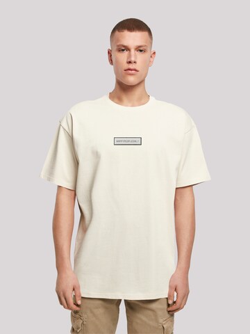F4NT4STIC Shirt 'SIlvester Party Happy People Only' in Beige: Vorderseite