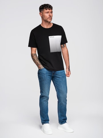 melns Ombre T-Krekls