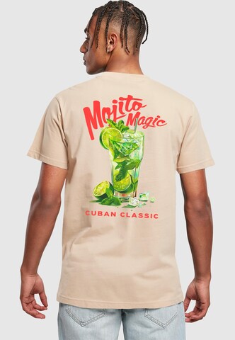 T-Shirt 'Mojito Magic' Mister Tee en beige : devant