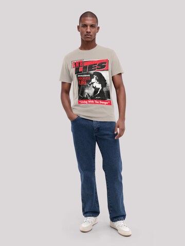 T-Shirt 'Guns N' Roses Lies' F4NT4STIC en beige