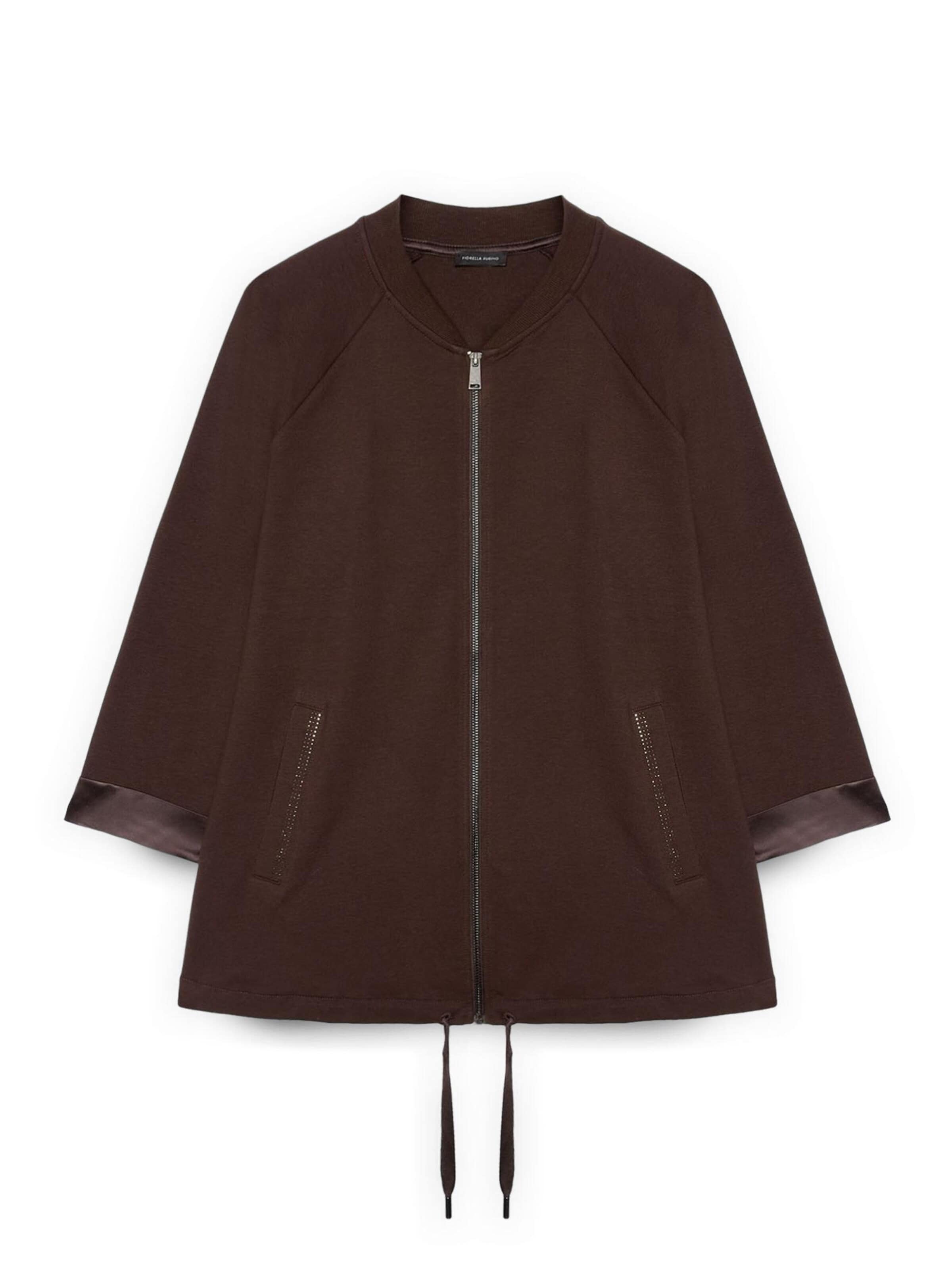 Fiorella Rubino Sweatshirt in Bruin: voorkant