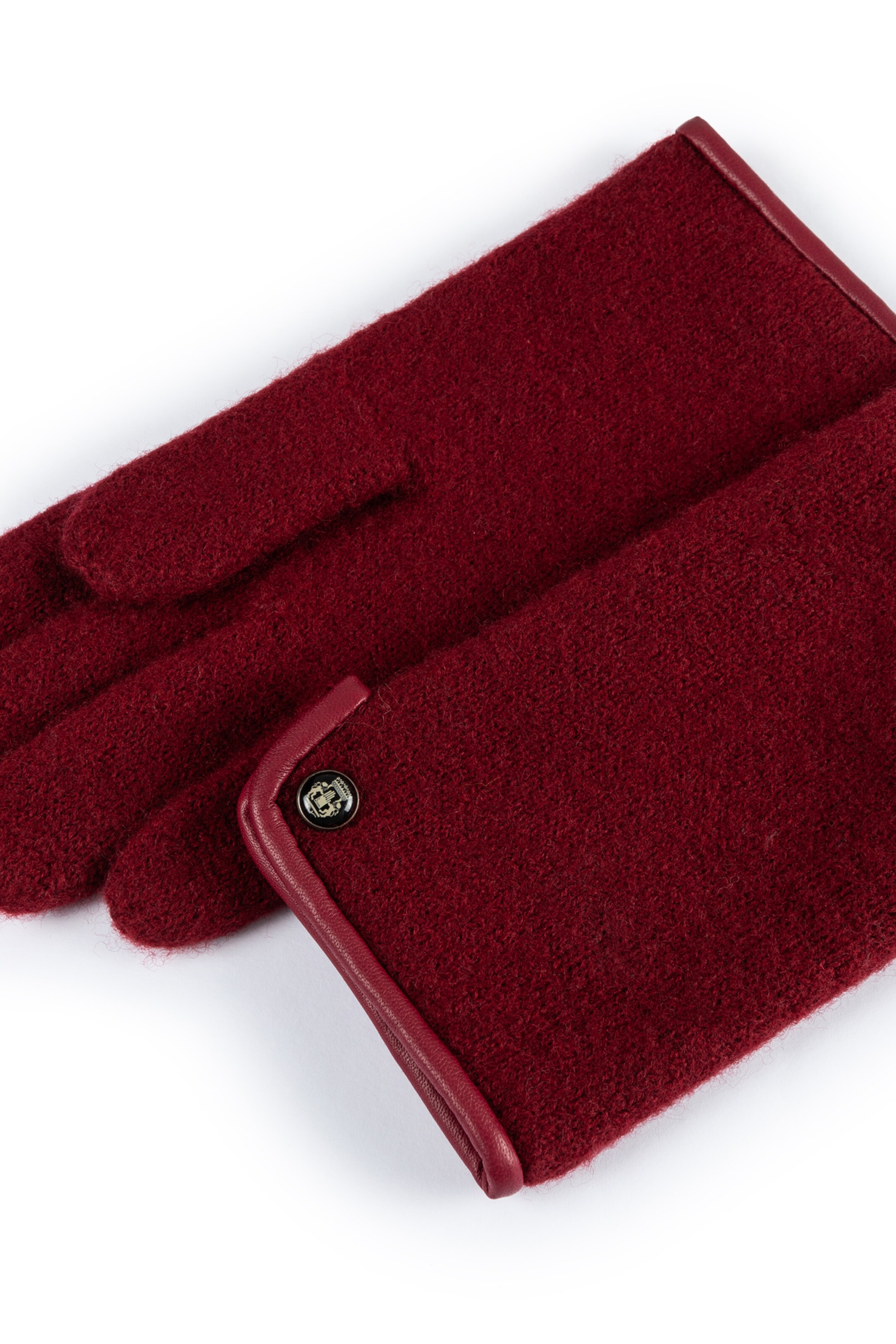 Roeckl Strickhandschuhe 'FELTED WOOL' in Rot