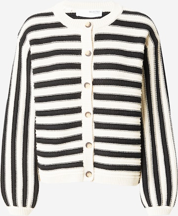 Cardigan 'DORA' SELECTED FEMME en beige : devant