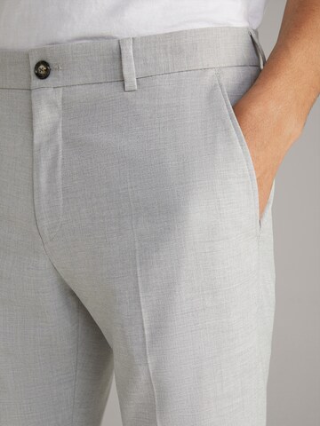 Coupe slim Pantalon à plis 'Hank' JOOP! en gris