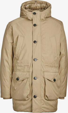 Parka d’hiver 'CLEMENT' JACK & JONES en marron : devant