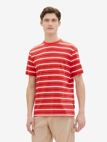 TOM TAILOR DENIM T-Shirt in Rot: predná strana