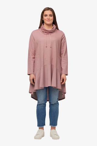 Ulla Popken Sweatshirt in Roze: voorkant