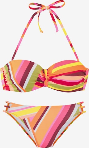 oranžinė Bruno Banani Bandeau Bikinis: priekis