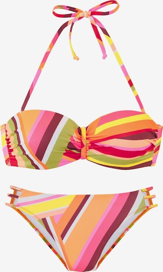 Bikinis iš Bruno Banani, spalva – obuolių spalva / oranžinė / rožių spalva / burgundiško vyno spalva, Prekių apžvalga