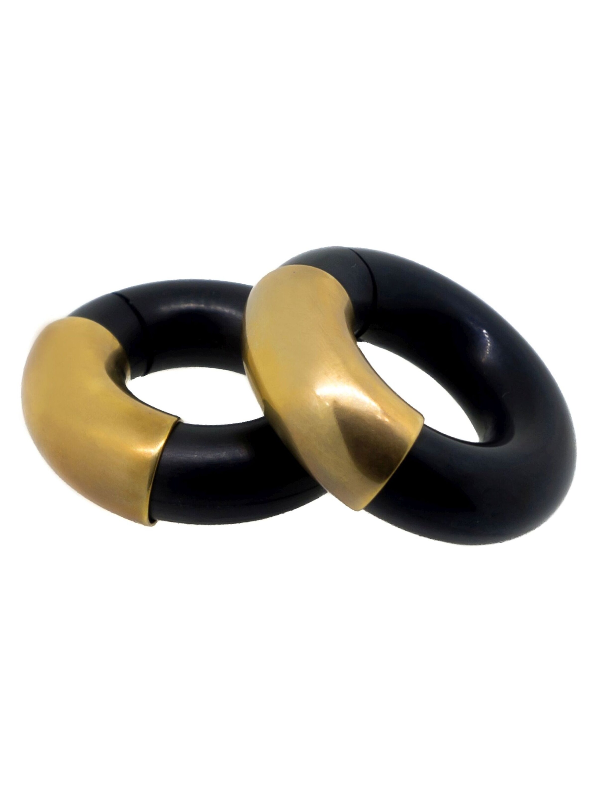 DeMarie Earrings in Black: front