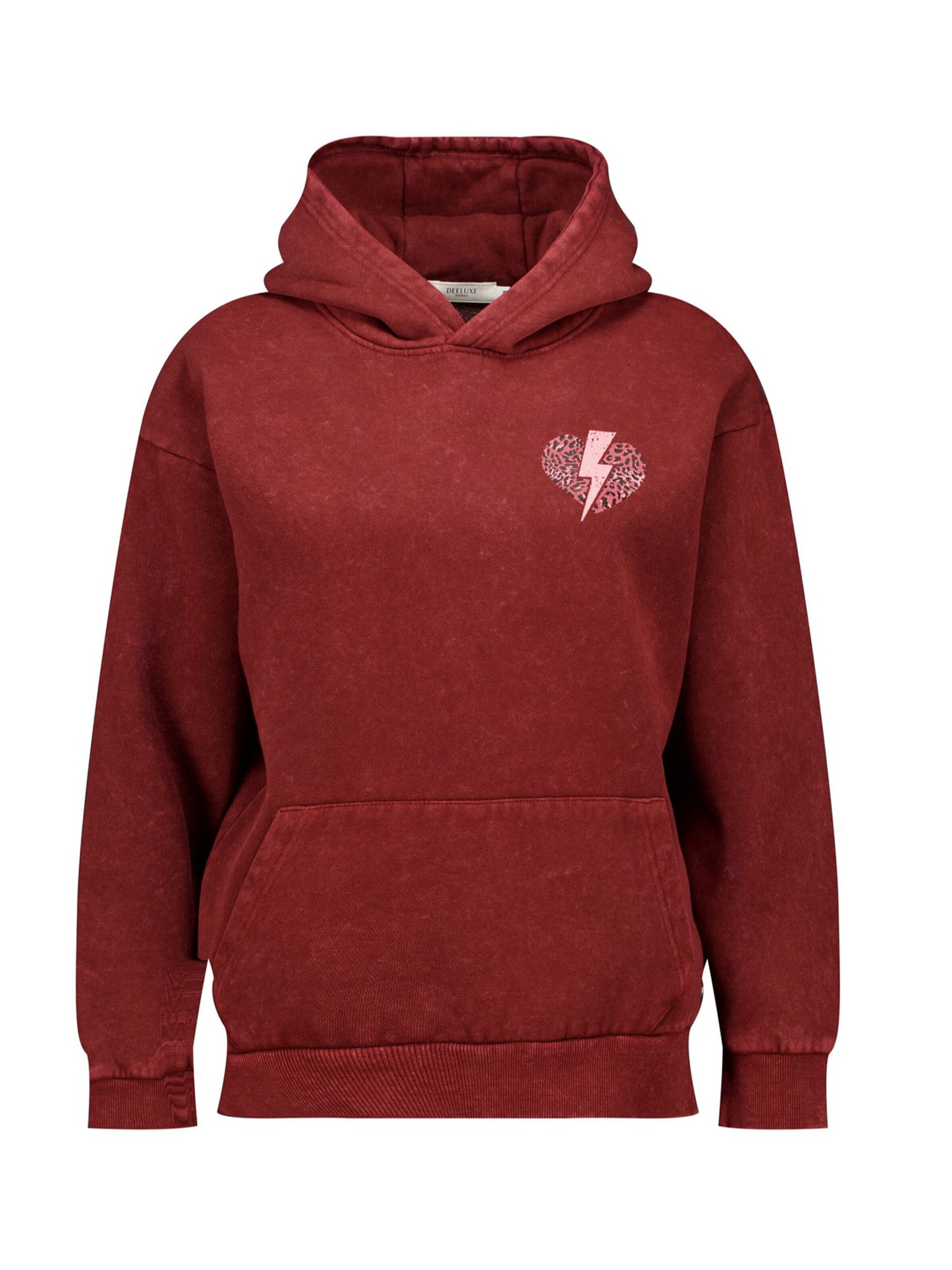 Sweat-shirt Deeluxe en rouge : devant