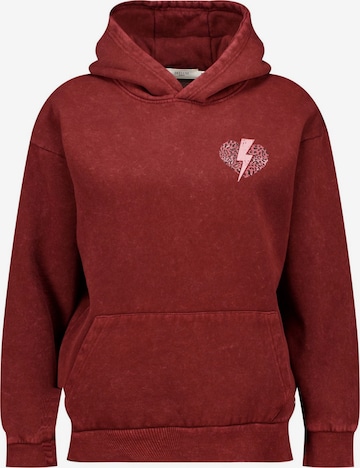 Sweat-shirt Deeluxe en rouge : devant