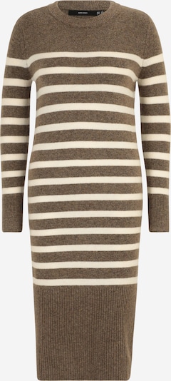 Vero Moda Petite Knit dress 'PLAZA' in Cream / mottled brown, Item view