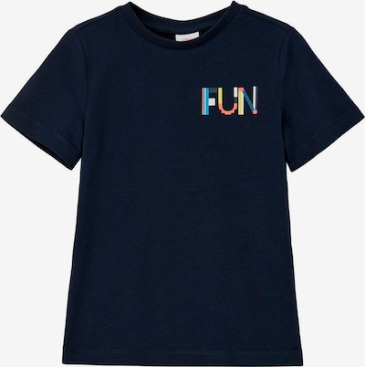 s.Oliver T-Shirt en marine / bleu cyan / rose / blanc, Vue avec produit